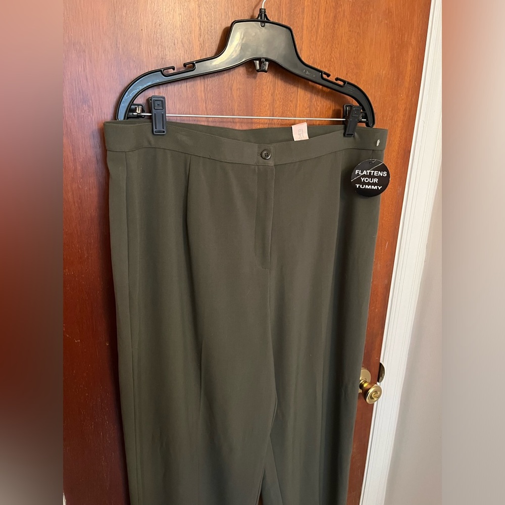 NWT Dressbarn Green Dress Pants 18W - Picture 4 of 9